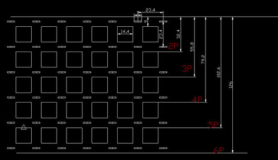 अच्छा दाम 18650 बैटरी के लिए 1p से 6p शुद्ध निकल स्ट्रिप 20.5mm पिच दूरी के साथ ऑनलाइन